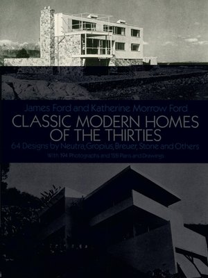 cover image of Classic Modern Homes of the Thirties